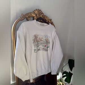 Northern Reflections Cream Sweatshirt with Animal Print